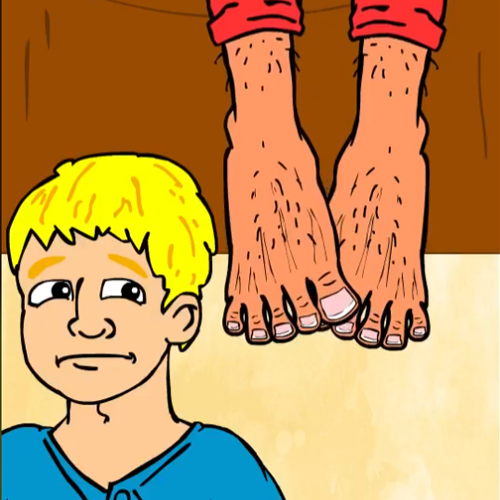 Friend's Socks Are Off